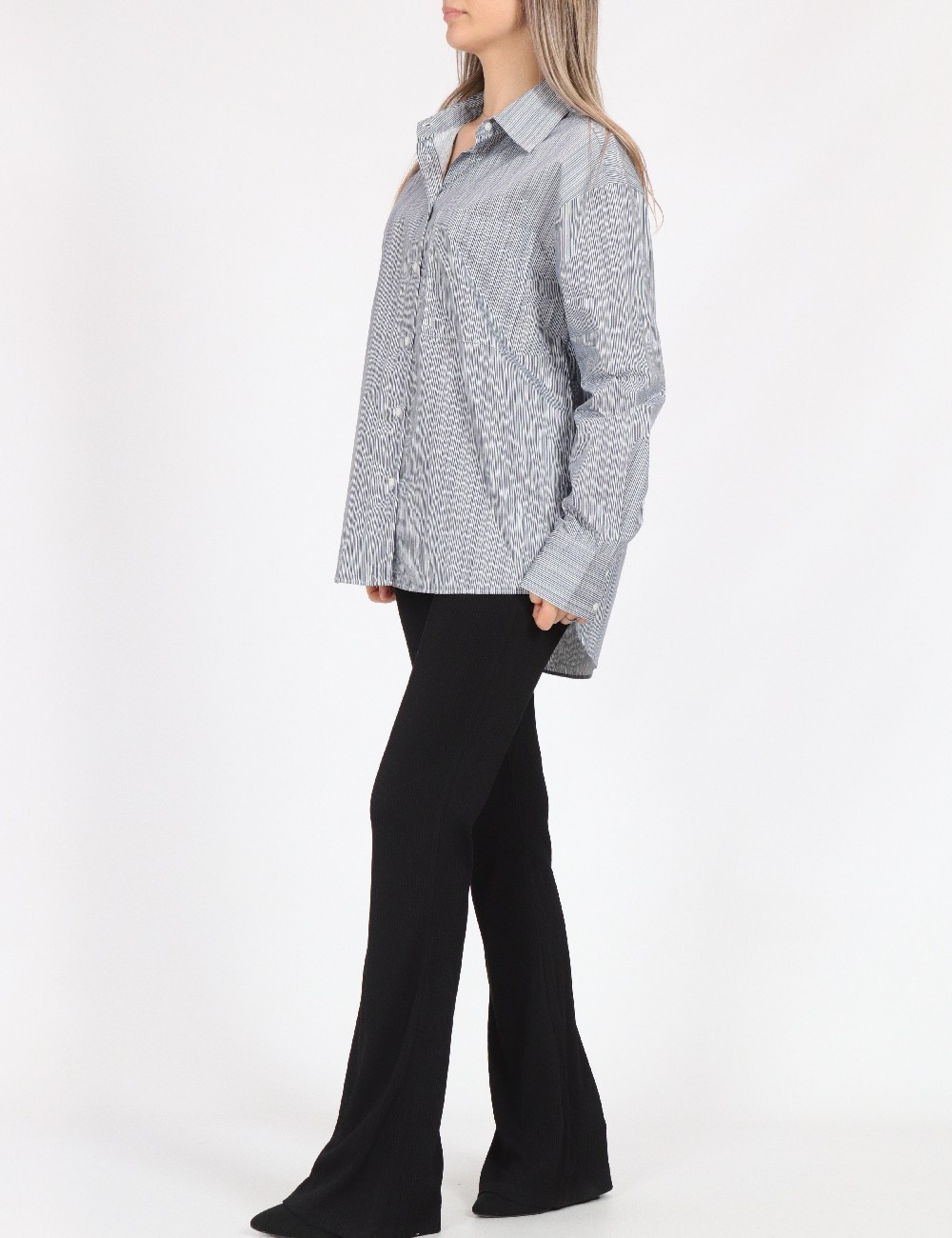 Camasa Oversize Only, albastru/alb - 1 | YEO