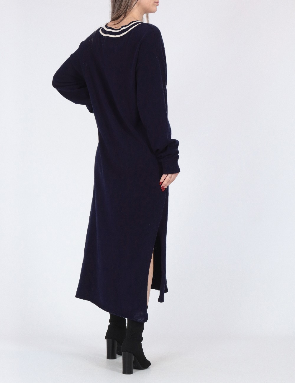 Rochie lunga Pieces, bleumarin - 1 | YEO
