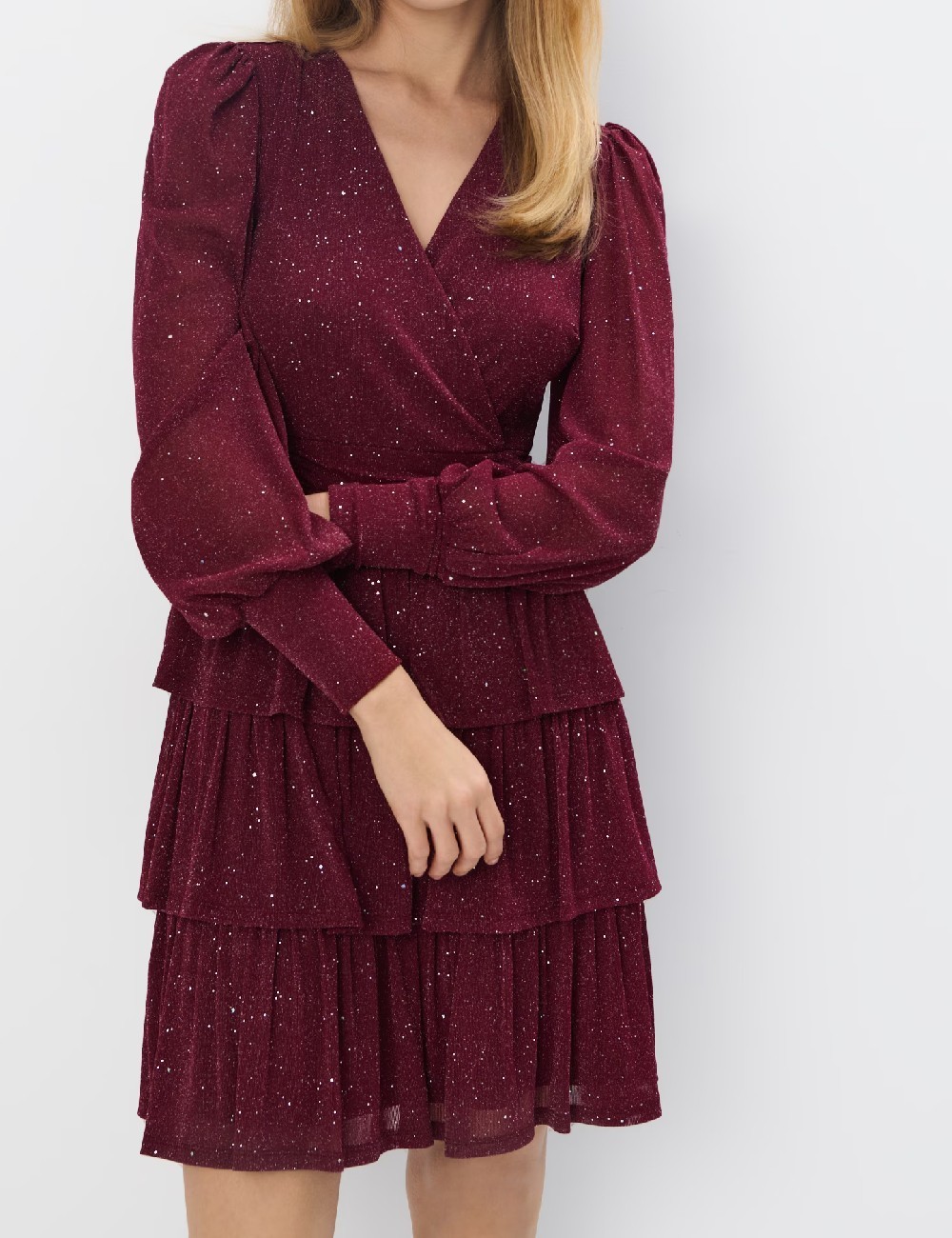 Rochie scurta Mohito, grena - 1 | YEO