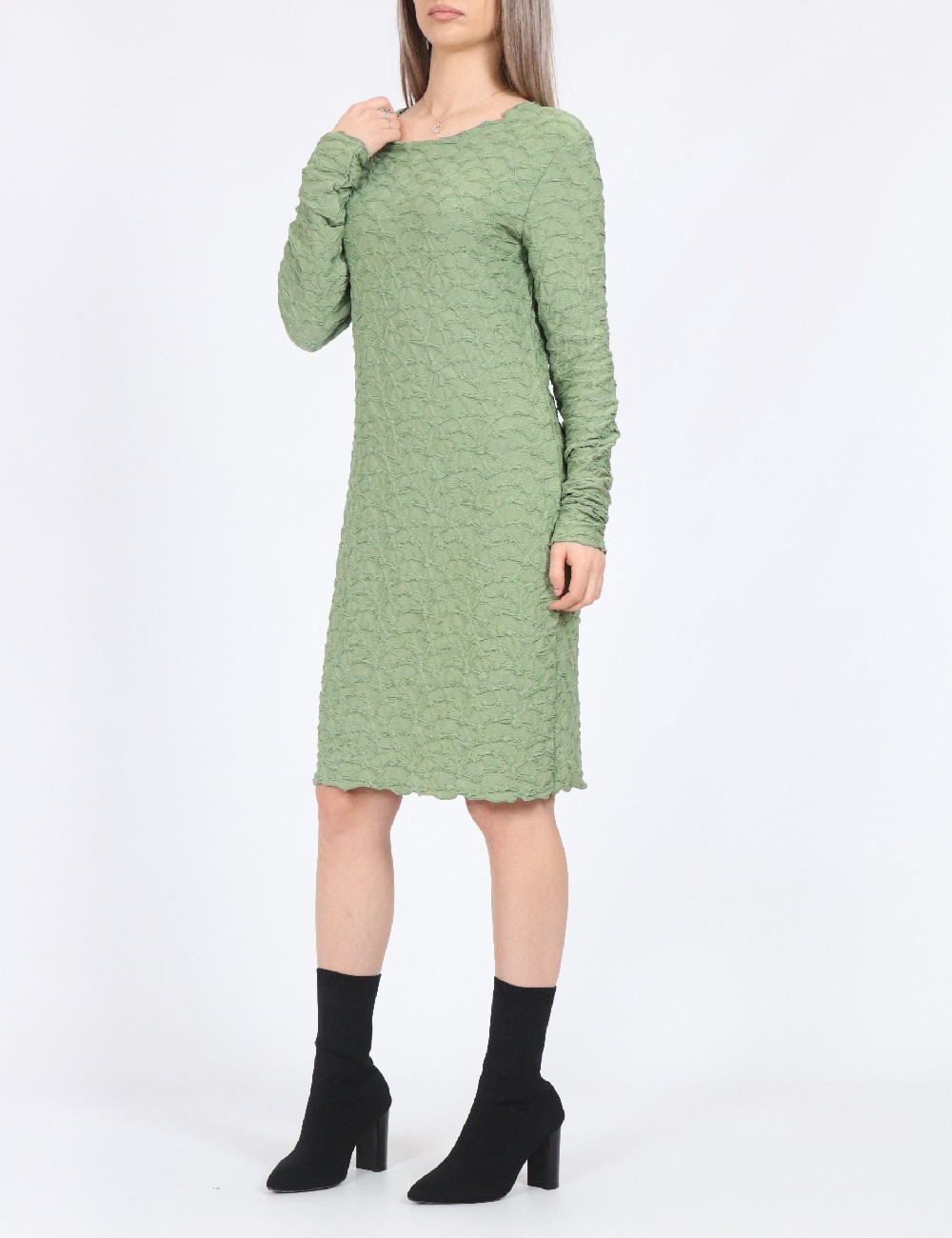 Rochie scurta Pieces, verde - 1 | YEO