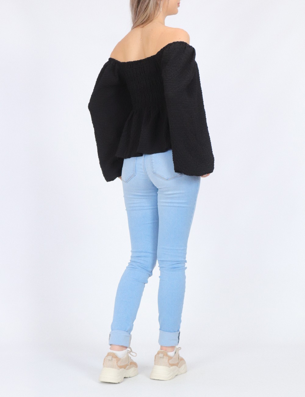 Bluza Pieces, negru - 1 | YEO