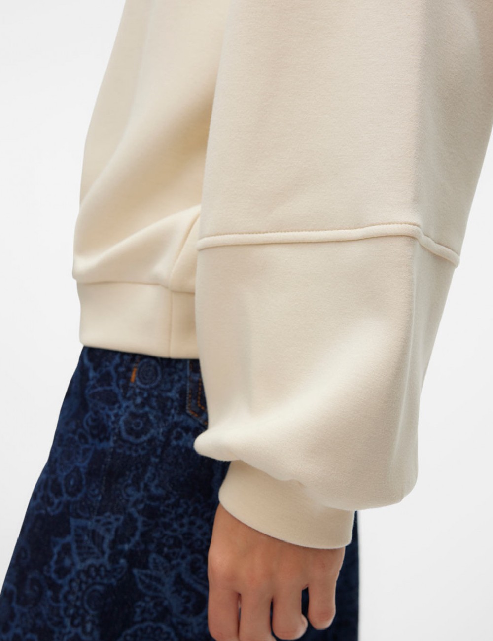Bluza Oversize Vero Moda, ecru - 1 | YEO