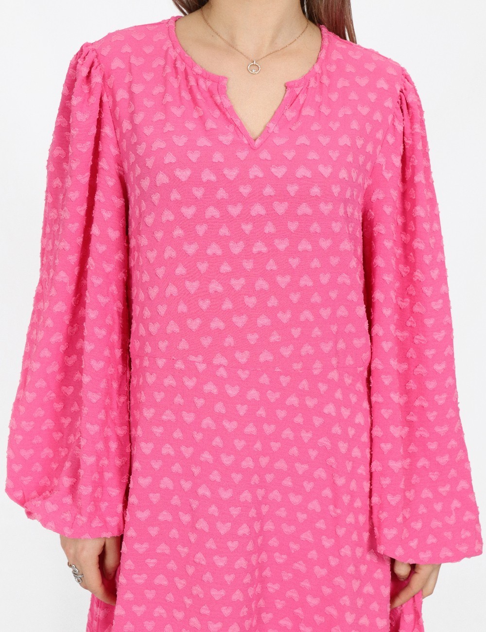 Rochie medie Pieces, roz - 1 | YEO