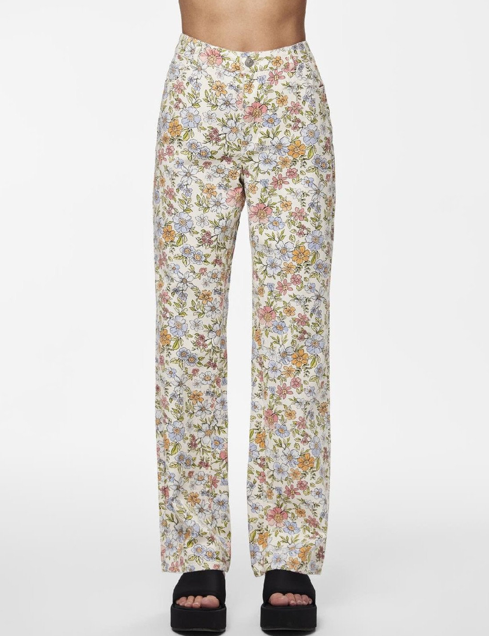 Blugi Pieces, floral print