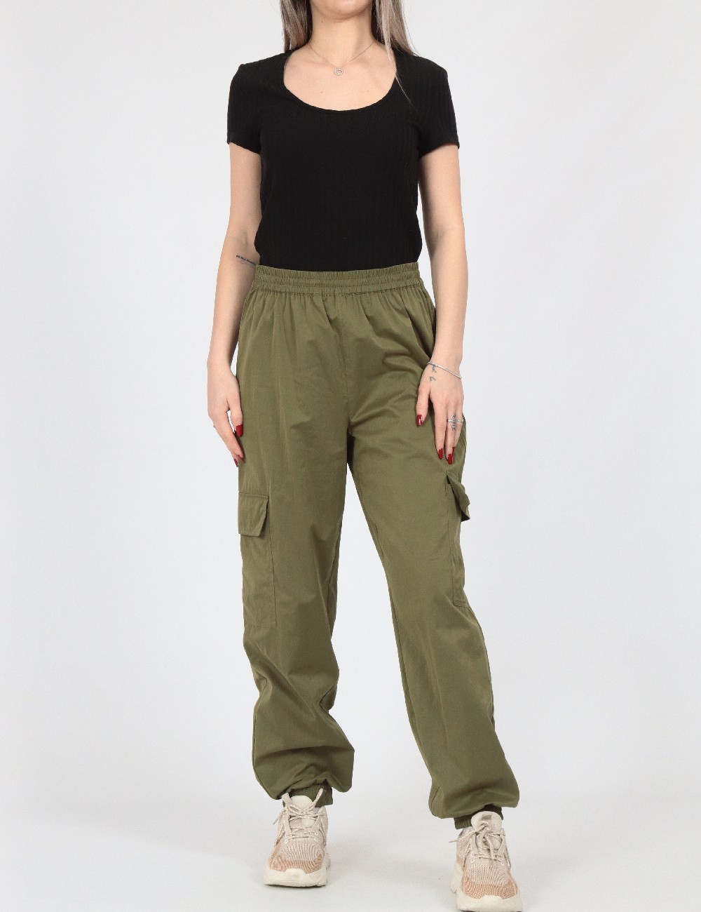 Pantaloni Only, verde - 1 | YEO
