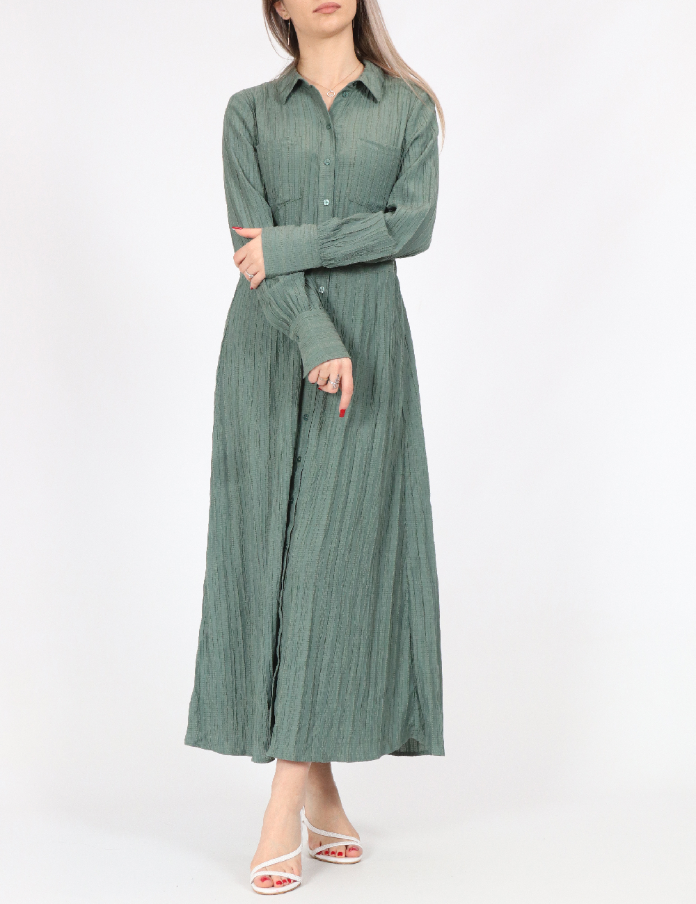 Rochie medie Vero Moda, verde
