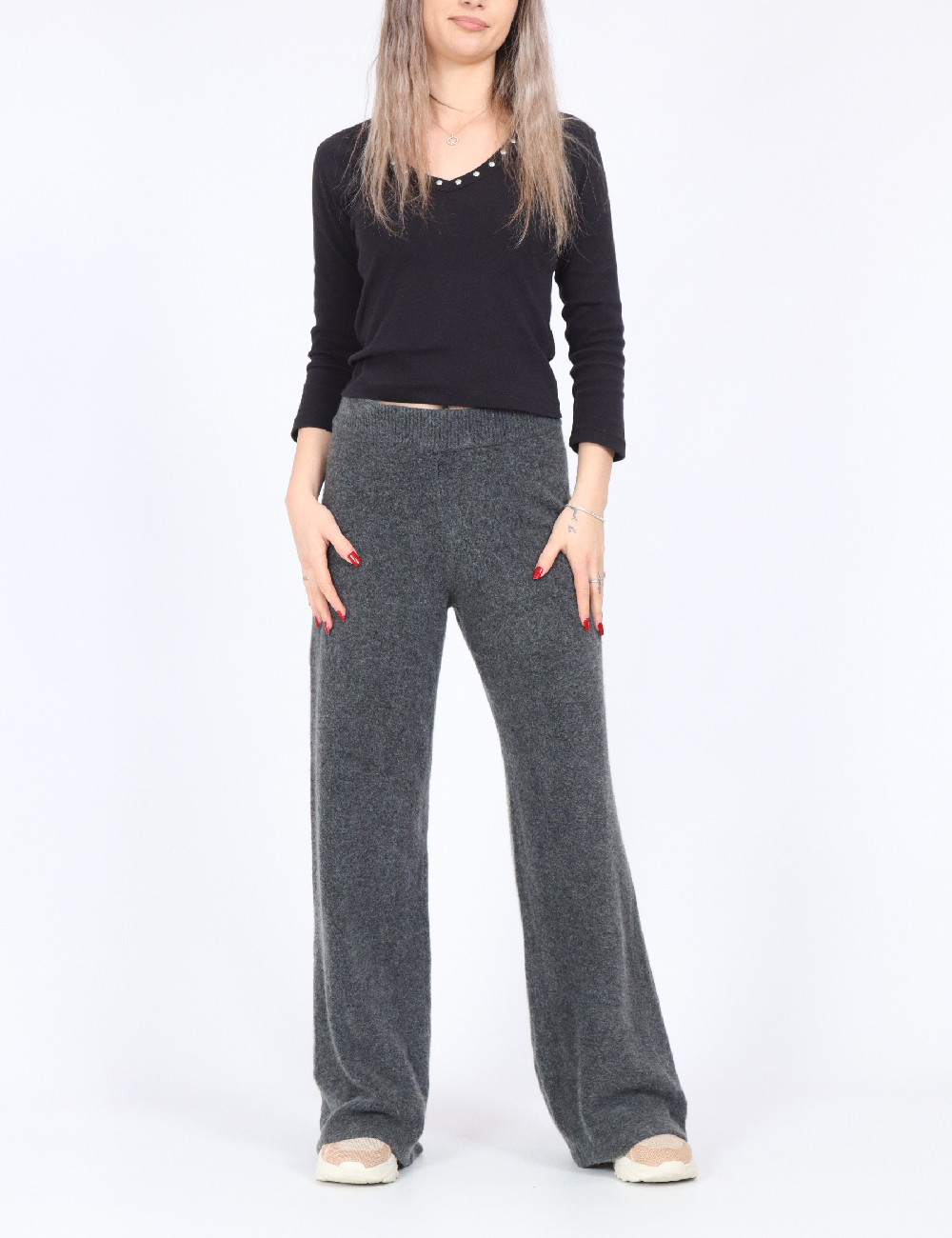 Pantaloni Vero Moda, gri