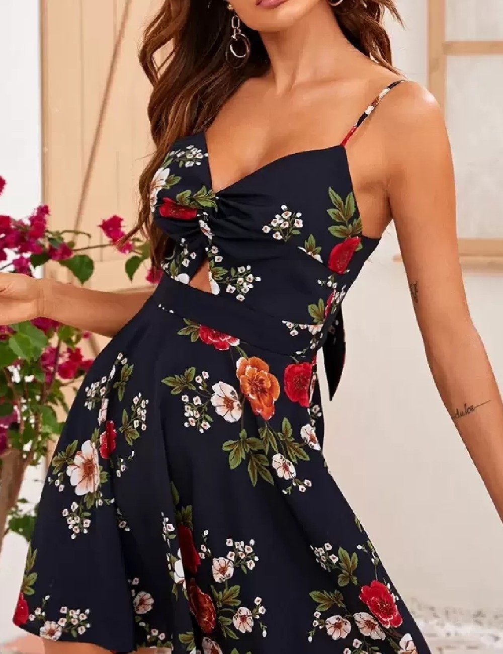 Rochie scurta SHEIN, bleumarin inchis - 1 | YEO
