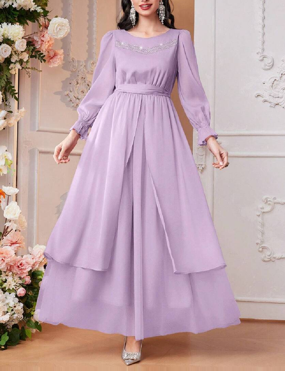 Rochie lunga SHEIN, mov
