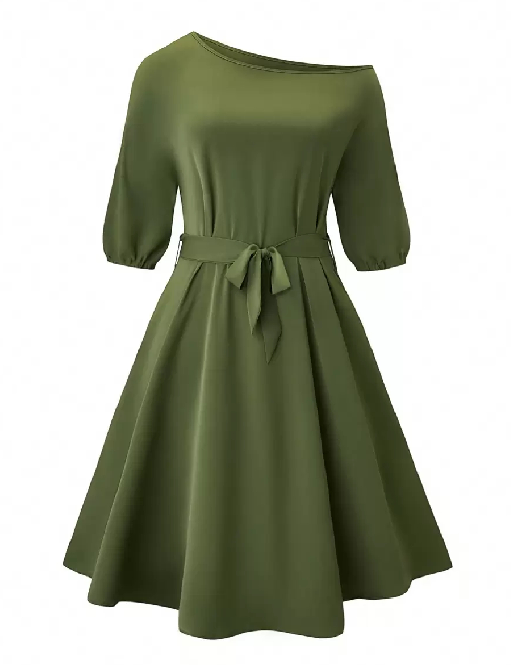 Rochie medie SHEIN CURVE, verde