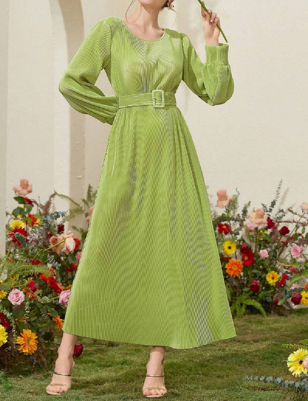 Rochie lunga SHEIN, verde