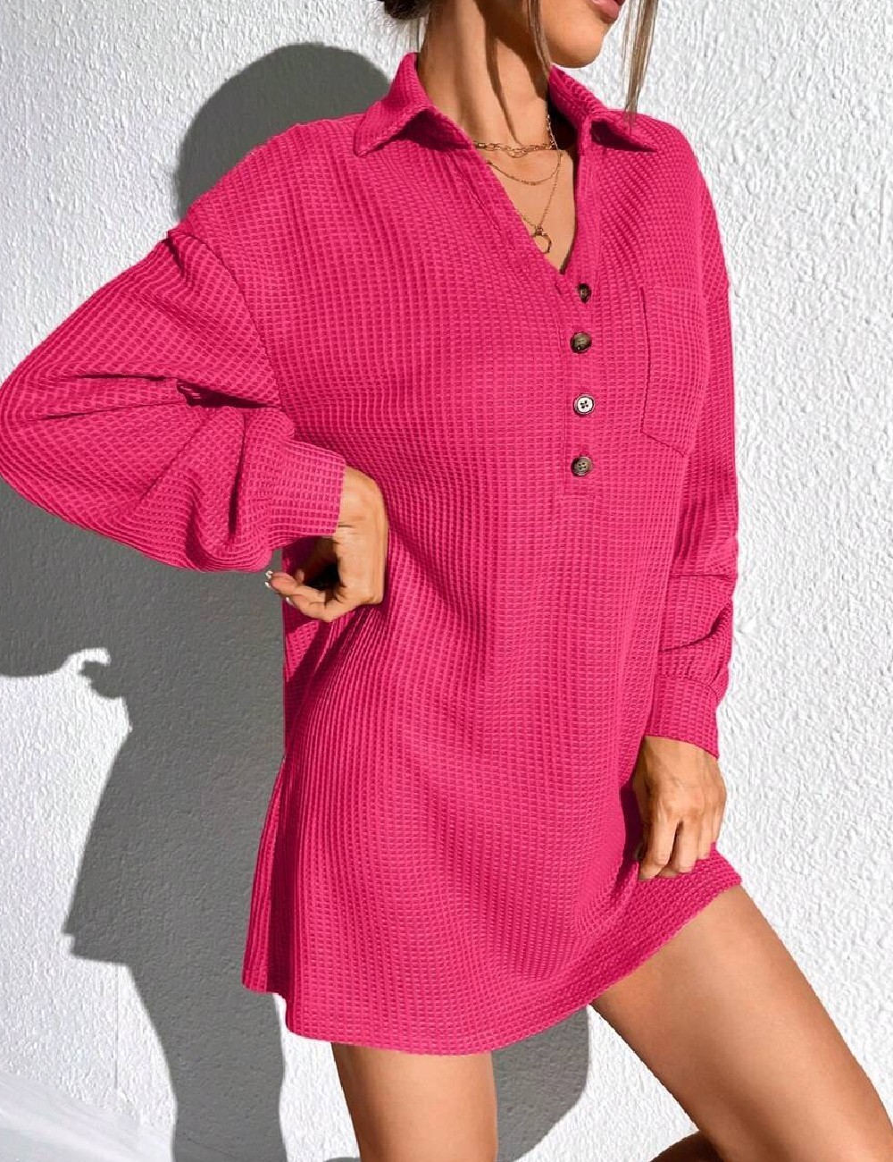 Rochie scurta SHEIN, roz - 1 | YEO
