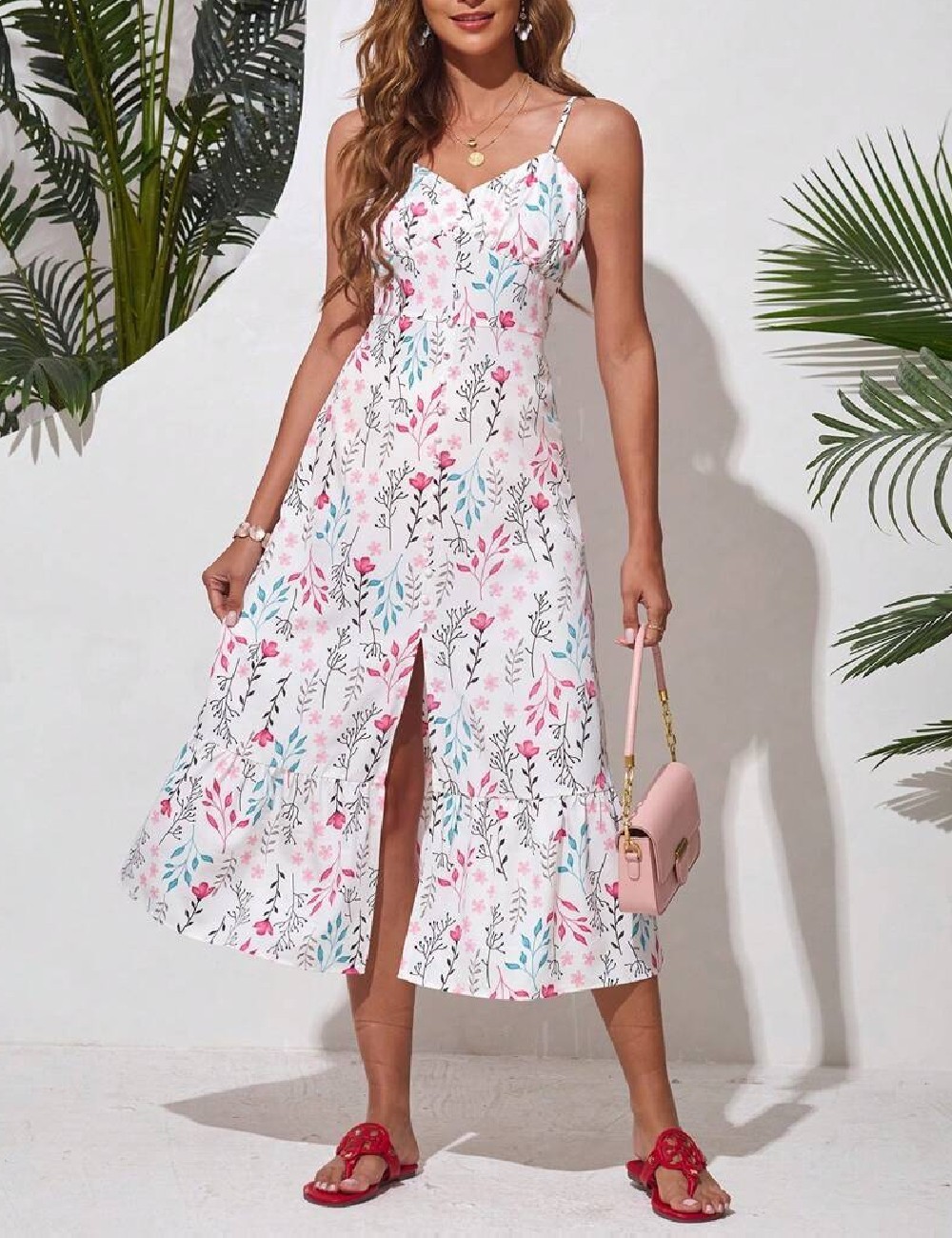 Rochie medie SHEIN, alb - 1 | YEO