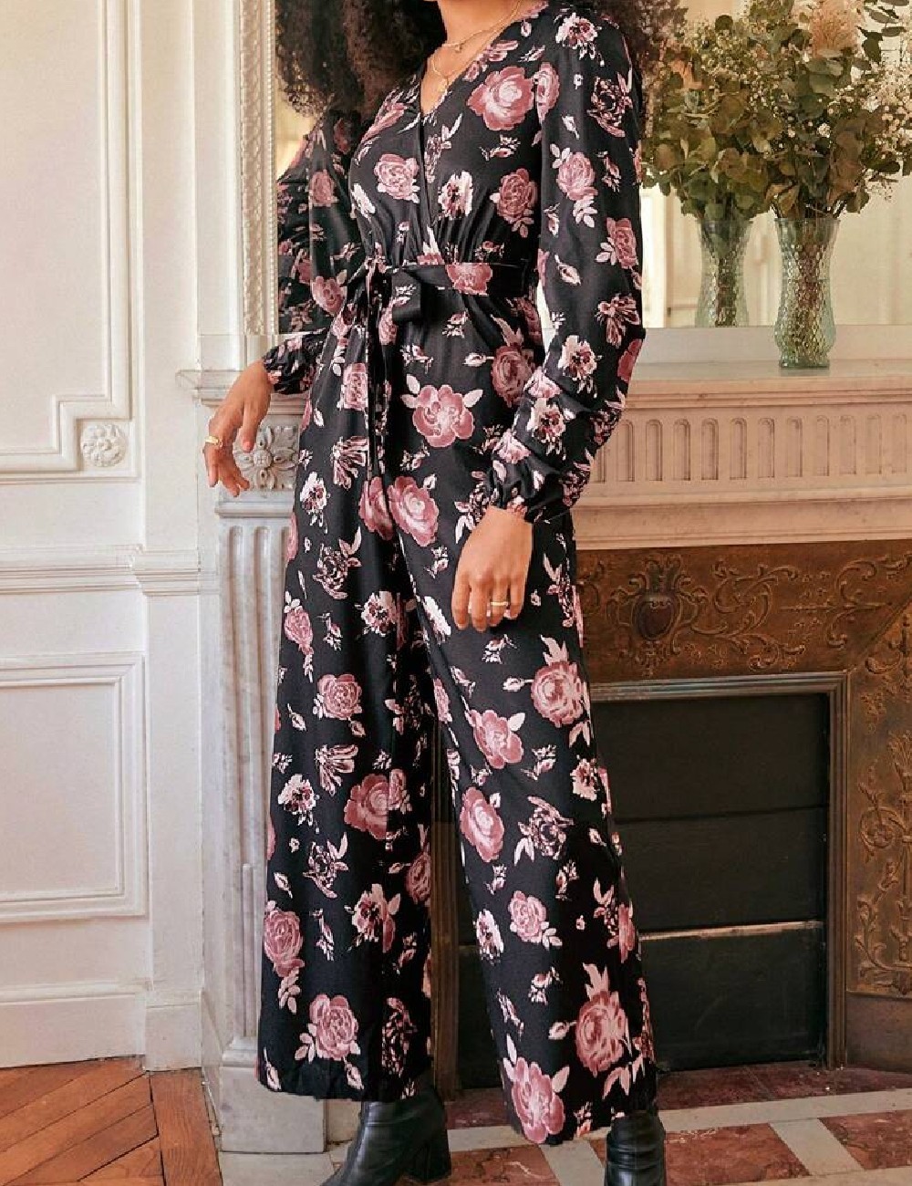 Salopeta SHEIN, floral print - 1 | YEO