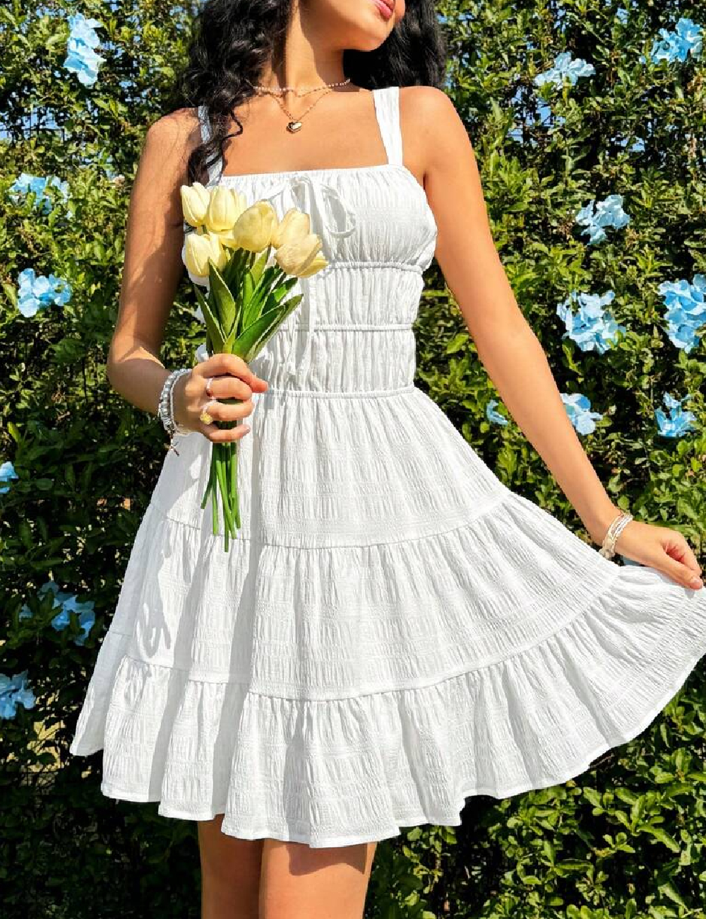 Rochie scurta SHEIN, alb