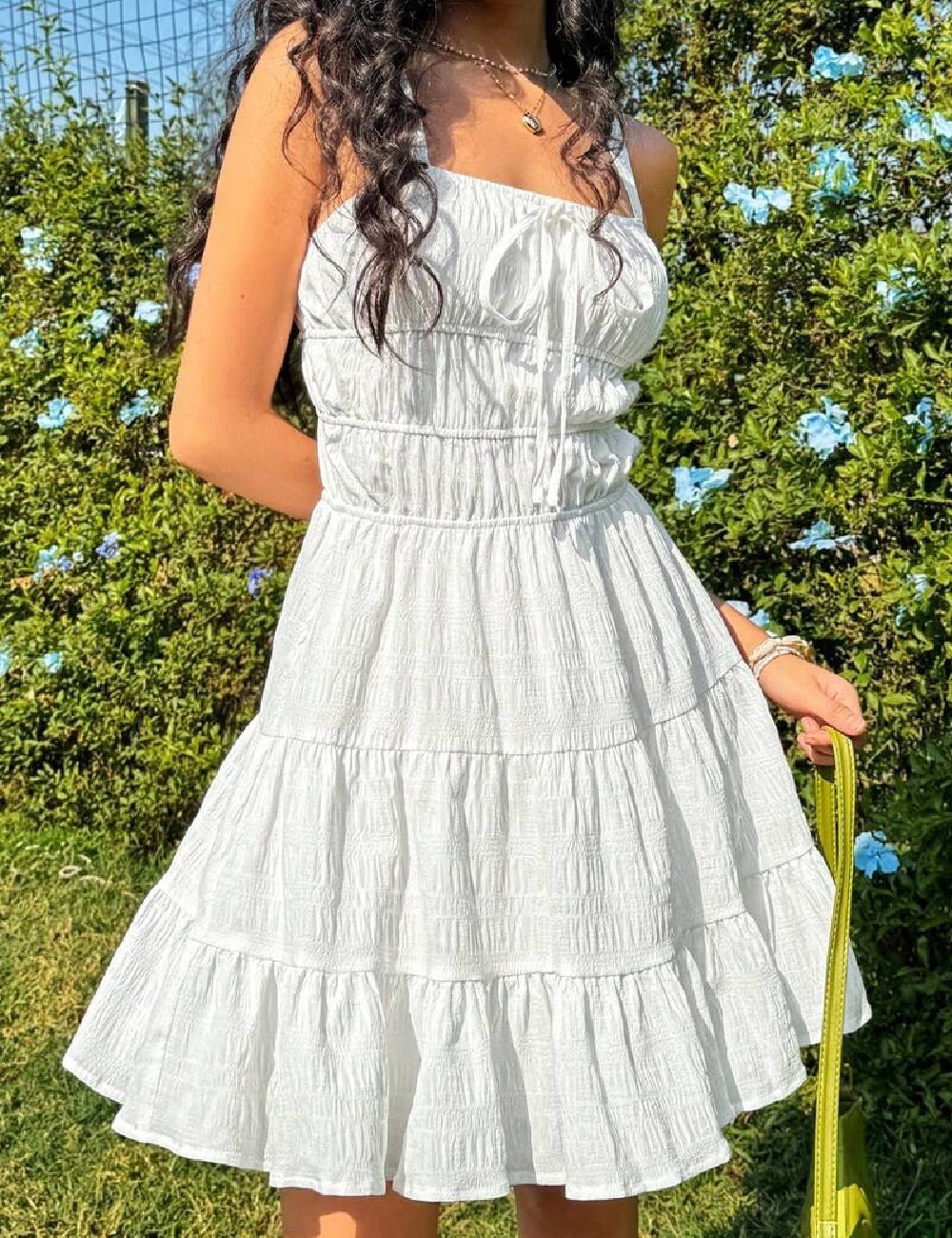 Rochie scurta SHEIN, alb - 1 | YEO