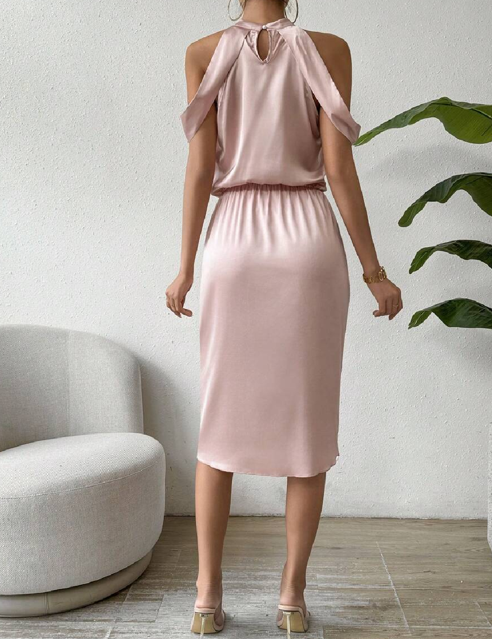 Rochie scurta SHEIN, roz - 1 | YEO