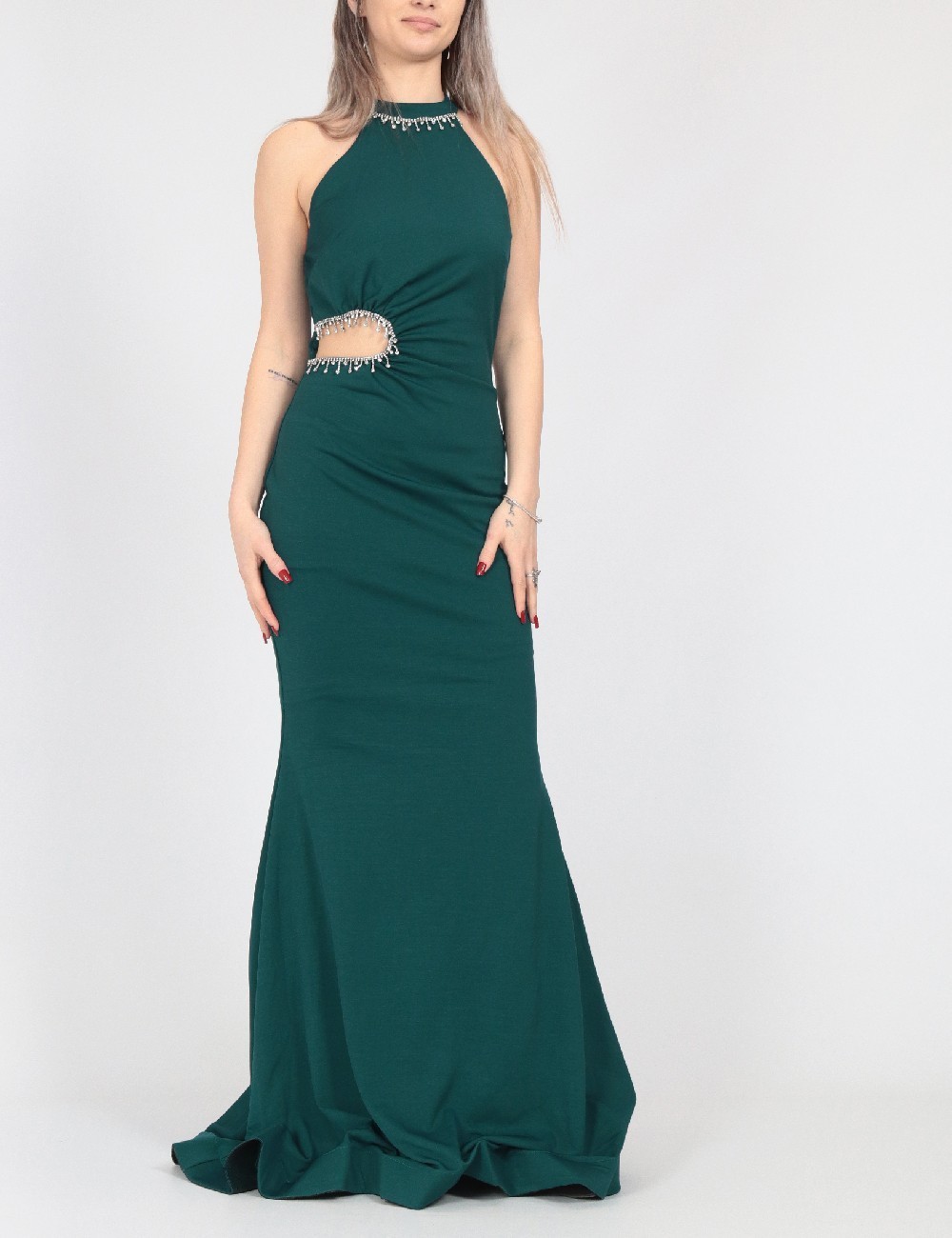 Rochie lunga SHEIN, verde - 1 | YEO