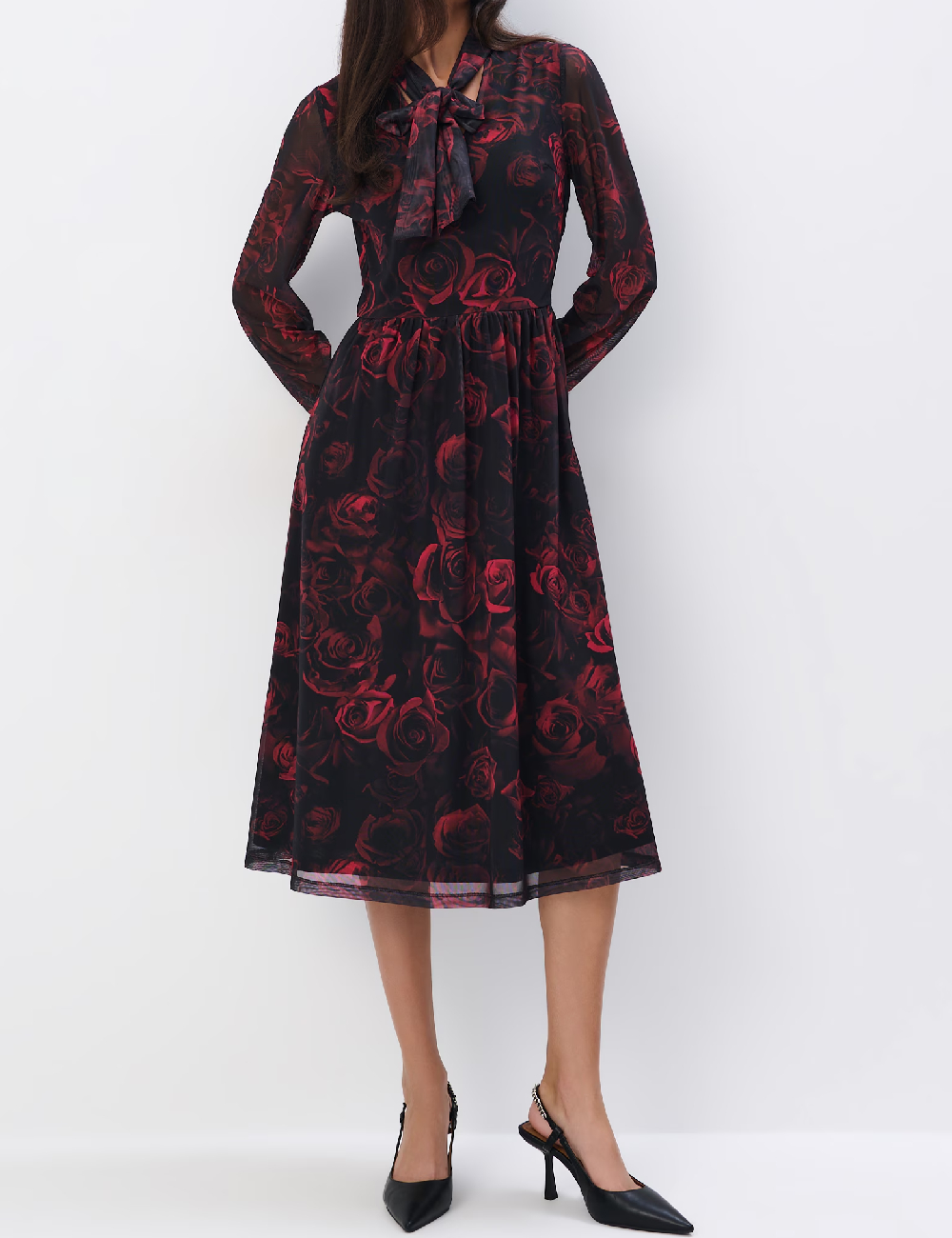 Rochie medie Mohito, negru