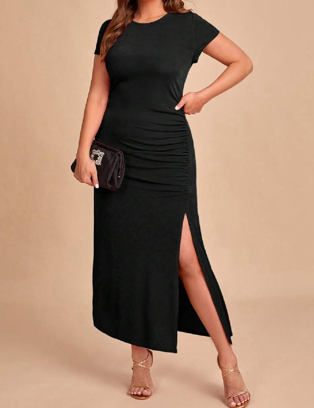 Rochie lunga SHEIN CURVE, negru