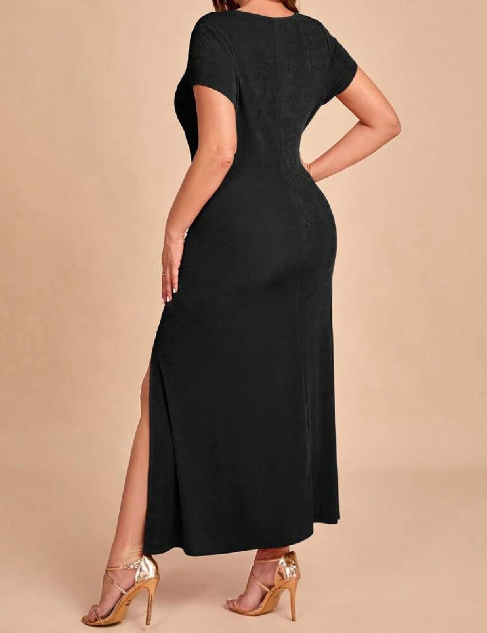 Rochie lunga SHEIN CURVE, negru - 1 | YEO