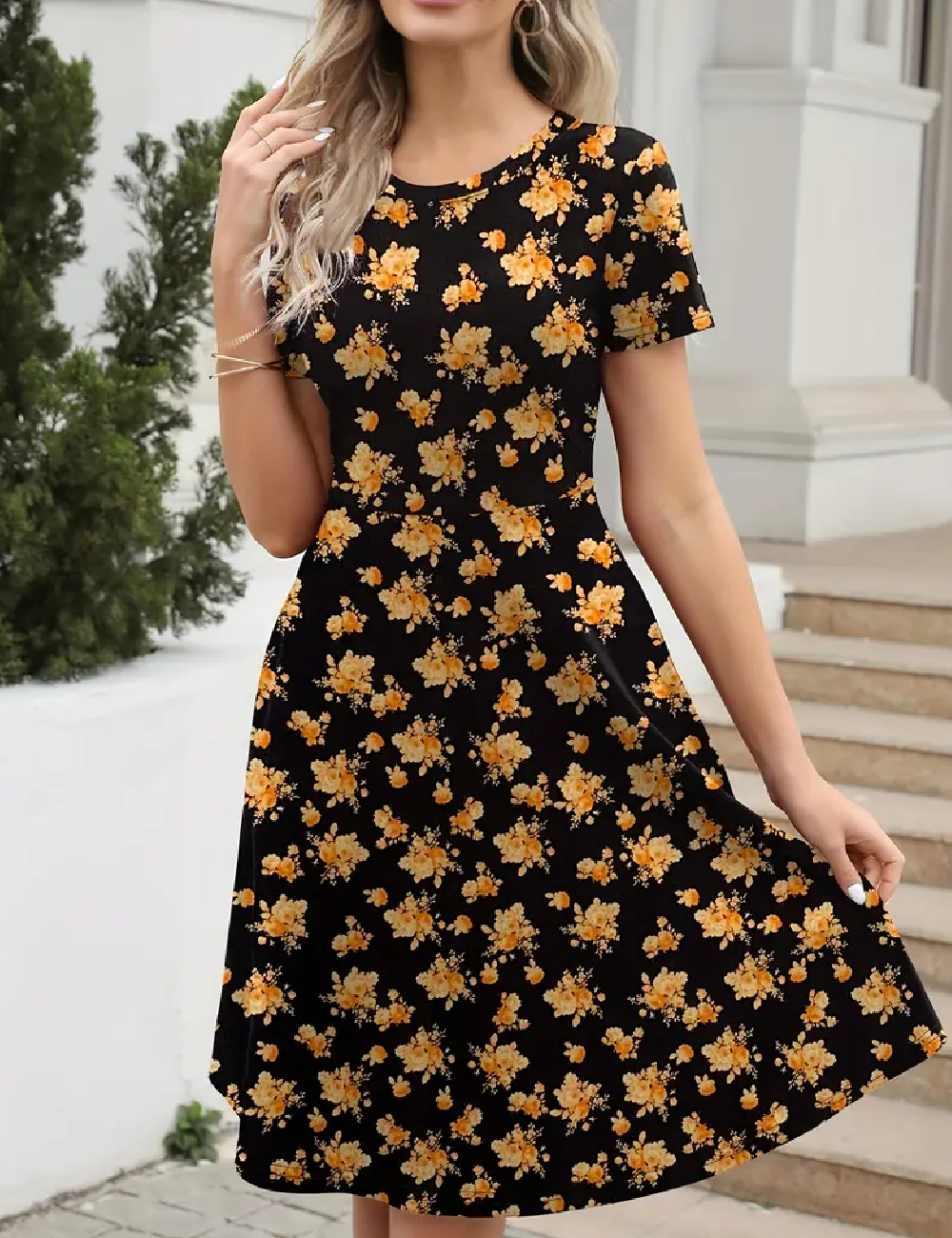 Rochie medie SHEIN, negru