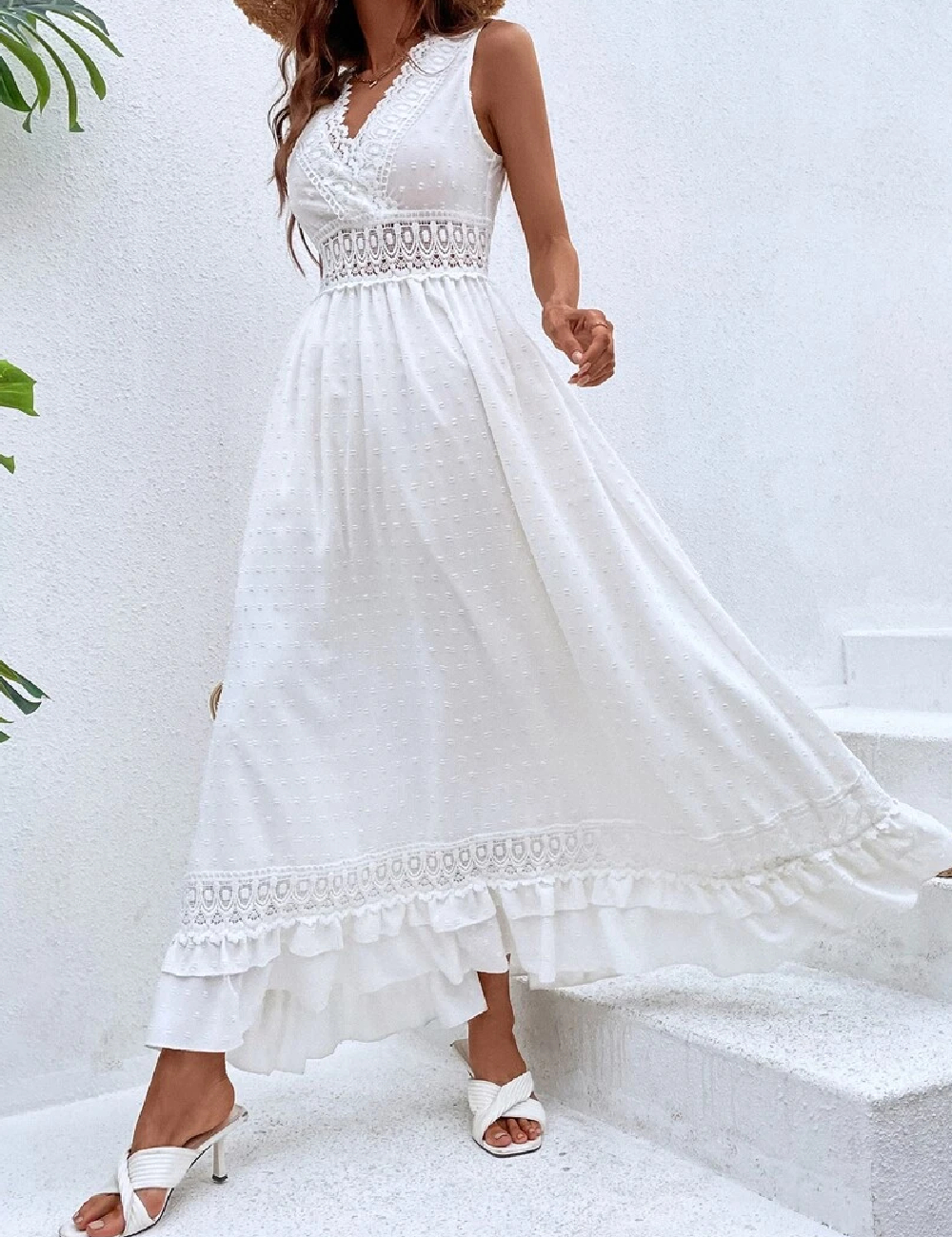 Rochie lunga SHEIN, alb - 1 | YEO