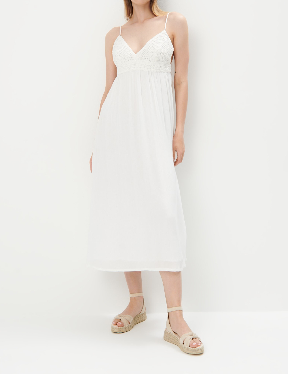 Rochie medie Mohito, alb