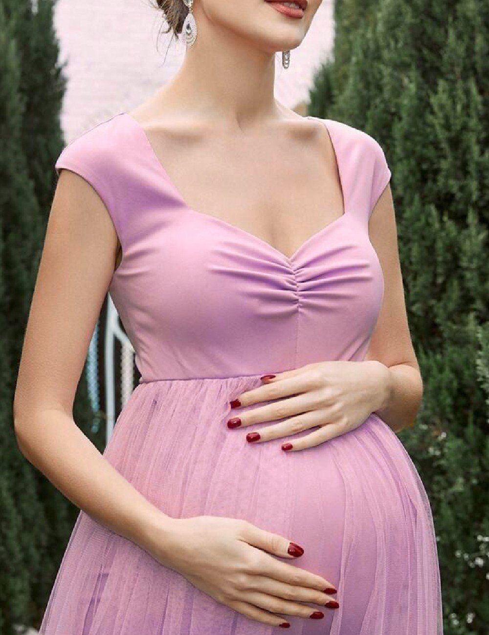 Rochie lunga SHEIN Maternity, roz - 1 | YEO