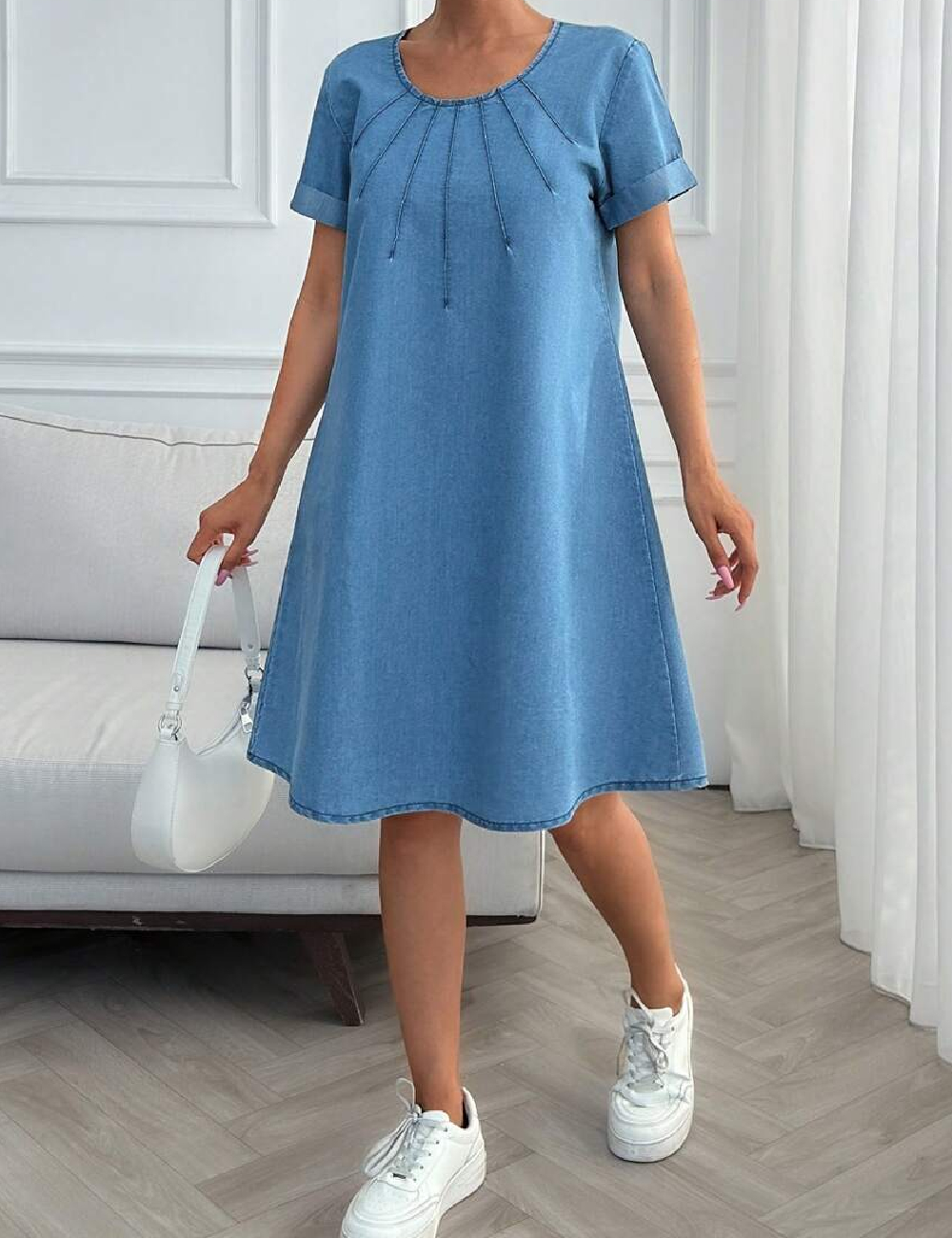 Rochie scurta SHEIN, albastru