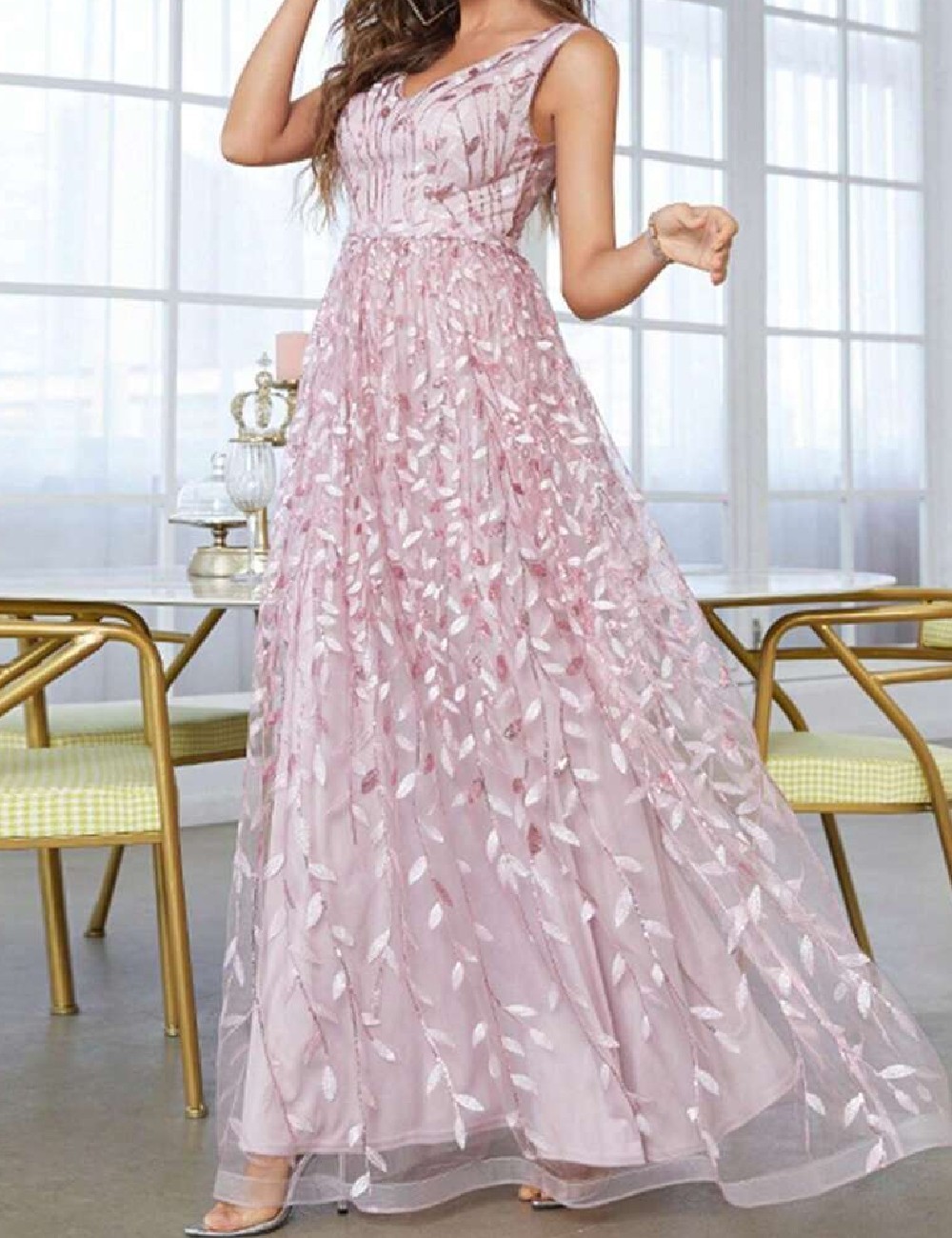 Rochie lunga SHEIN, roz - 1 | YEO