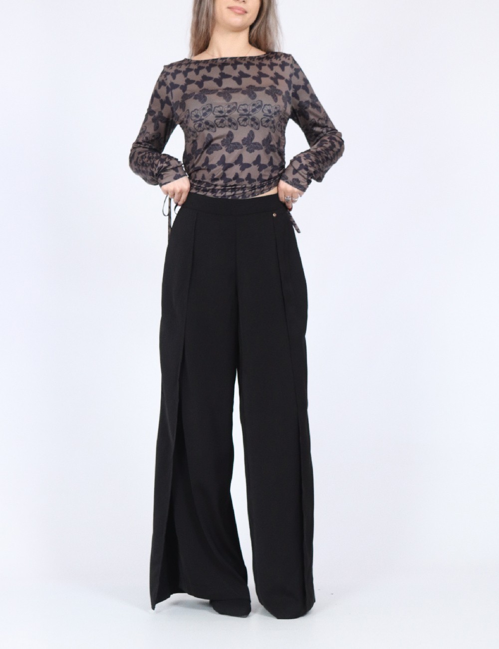 Pantaloni Mohito, negru - 1 | YEO