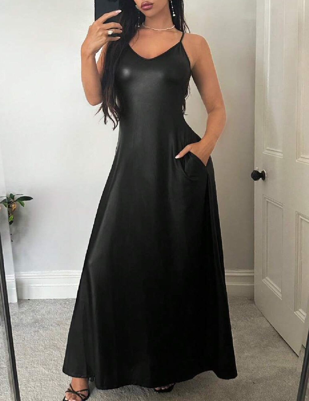 Rochie lunga SHEIN, negru