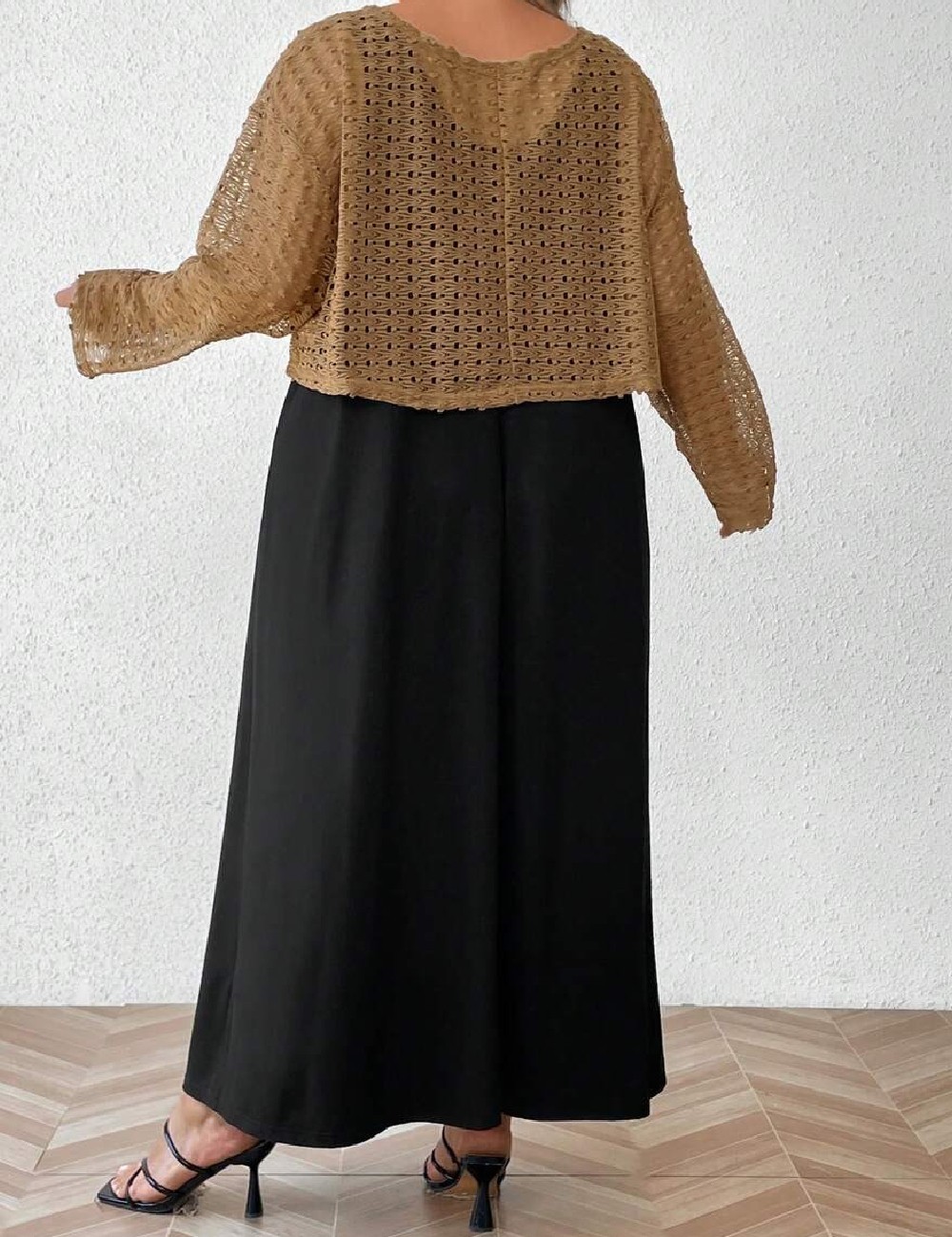 Compleu SHEIN CURVE, negru - 1 | YEO