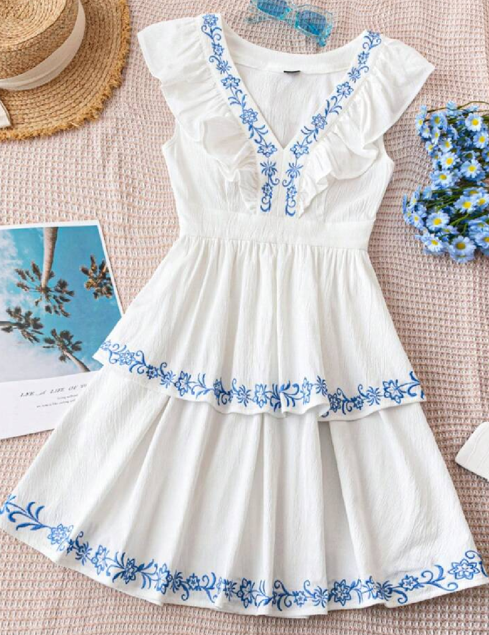 Rochie scurta SHEIN, alb