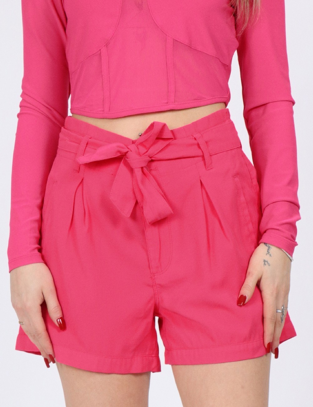 Pantaloni scurti Only, roz - 1 | YEO