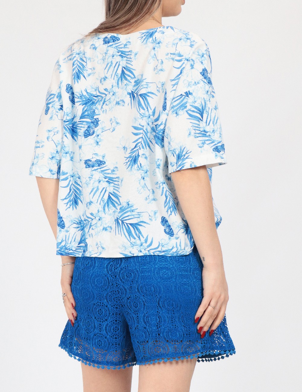 Pantaloni scurti Vero Moda, albastru - 1 | YEO