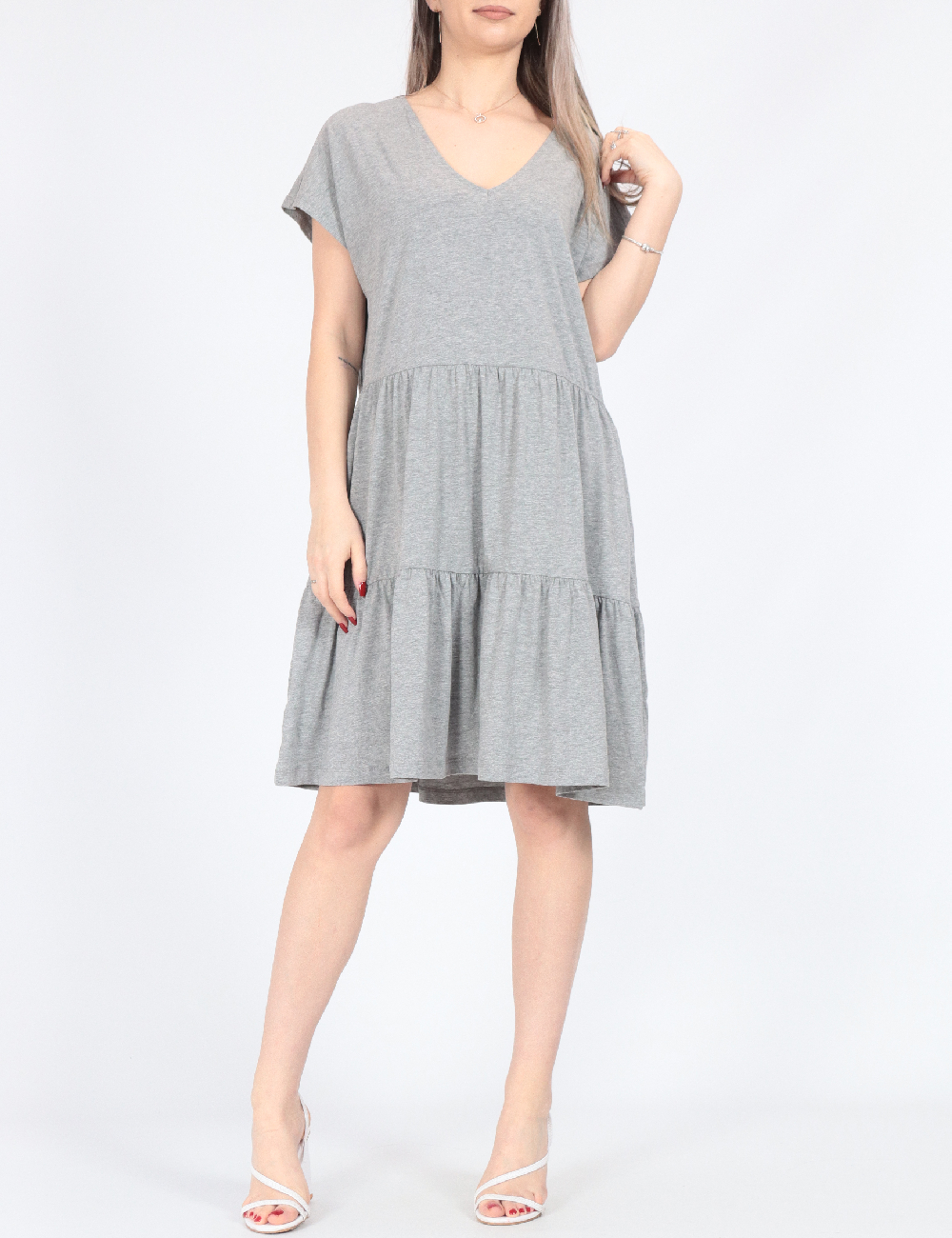 Rochie scurta Vero Moda, gri