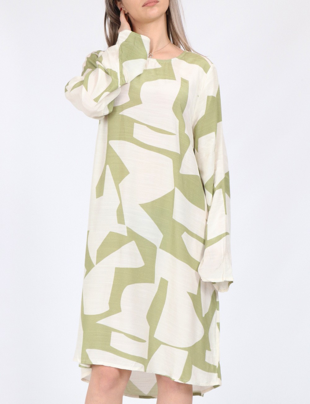 Rochie scurta Vila, verde - 1 | YEO