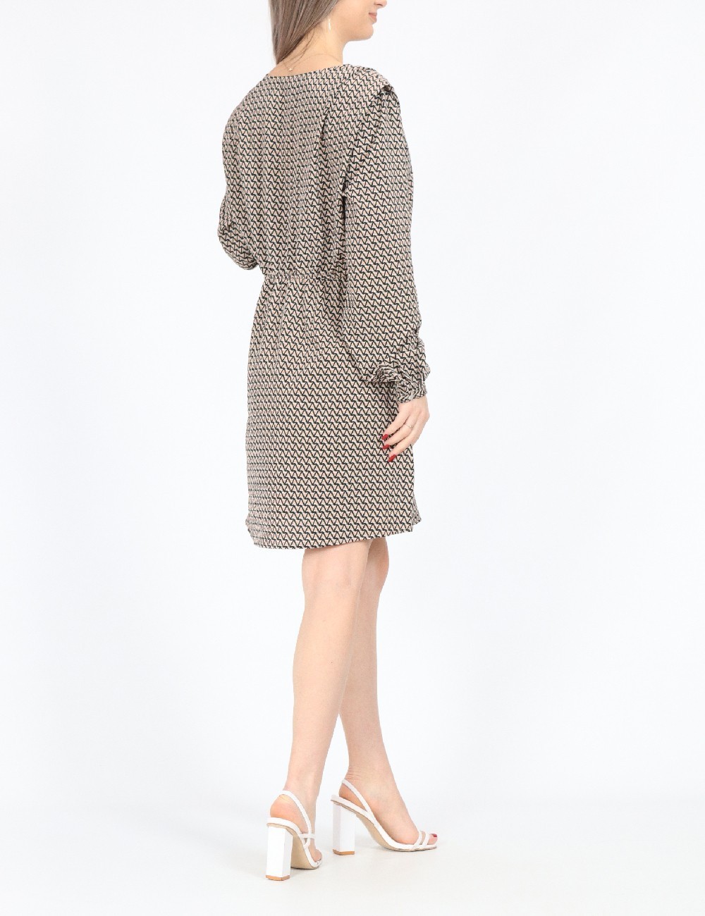 Rochie scurta Only, maro deschis - 1 | YEO