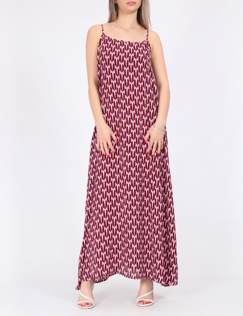 Rochie lunga Only, roz - 1 | YEO