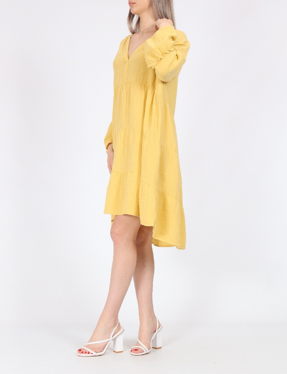 Rochie medie Only, galben - 1 | YEO
