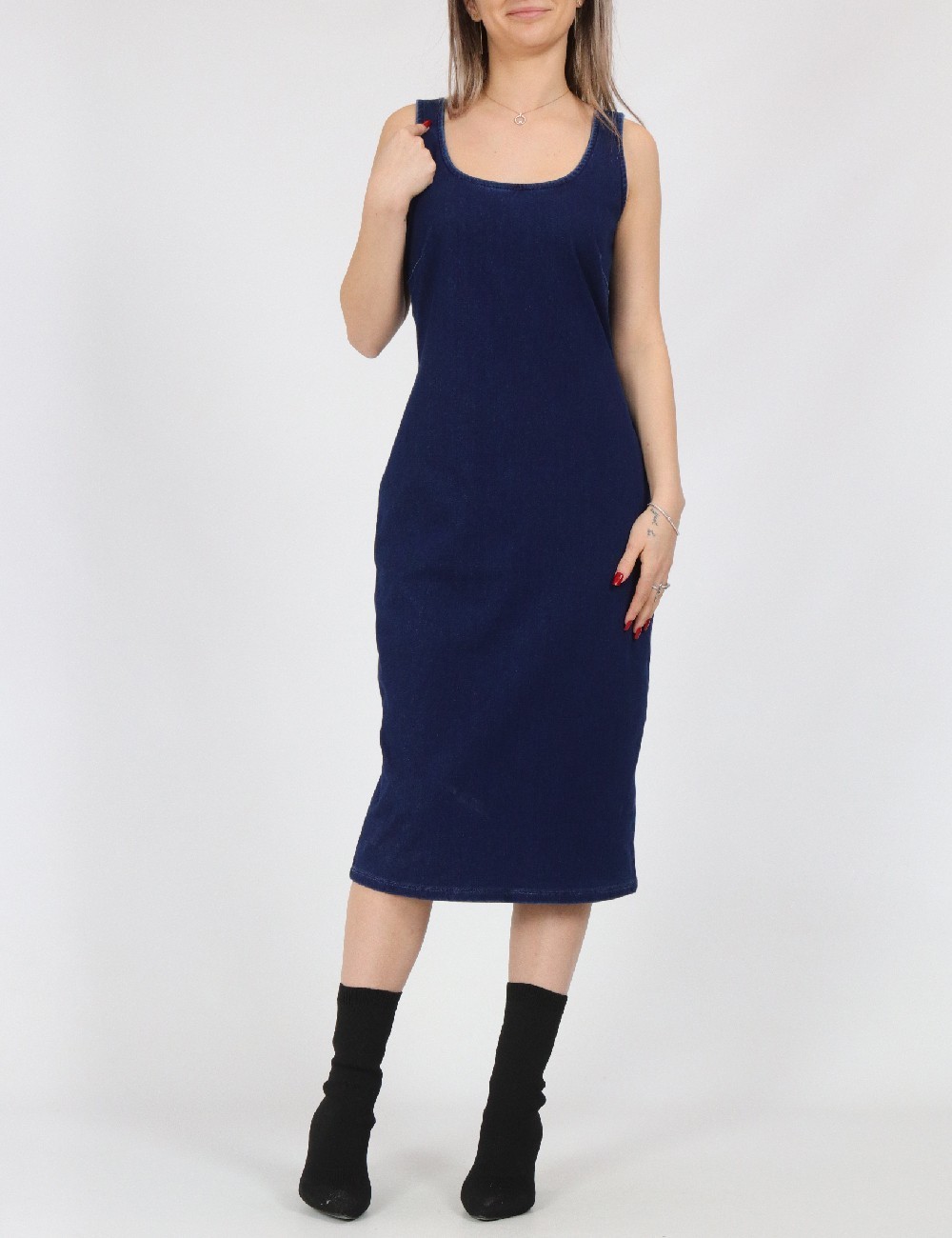 Rochie medie Only, bleumarin - 1 | YEO