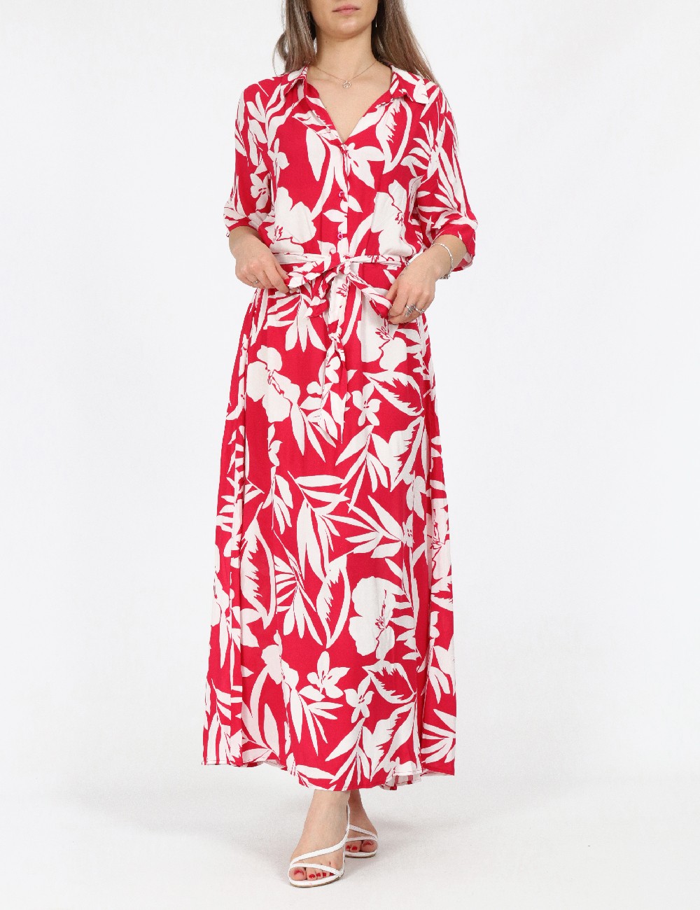 Rochie lunga Jacqueline de Yong, rosu - 1 | YEO
