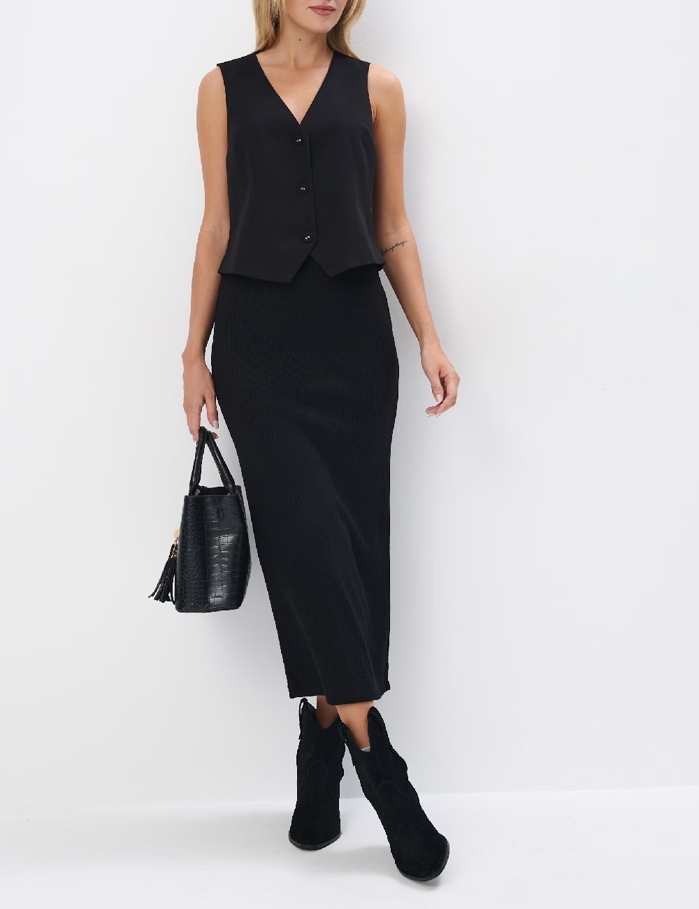 Fusta Mohito, negru - 1 | YEO