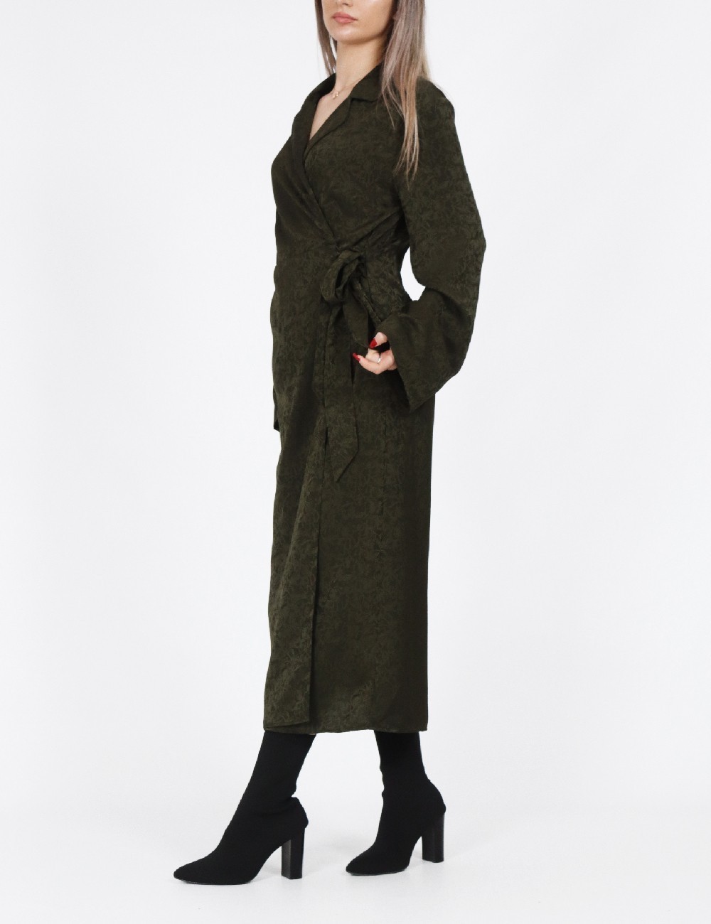 Rochie medie Jacqueline de Yong, verde - 1 | YEO