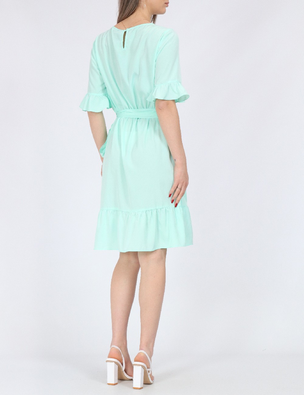 Rochie scurta Vero Moda, verde - 1 | YEO