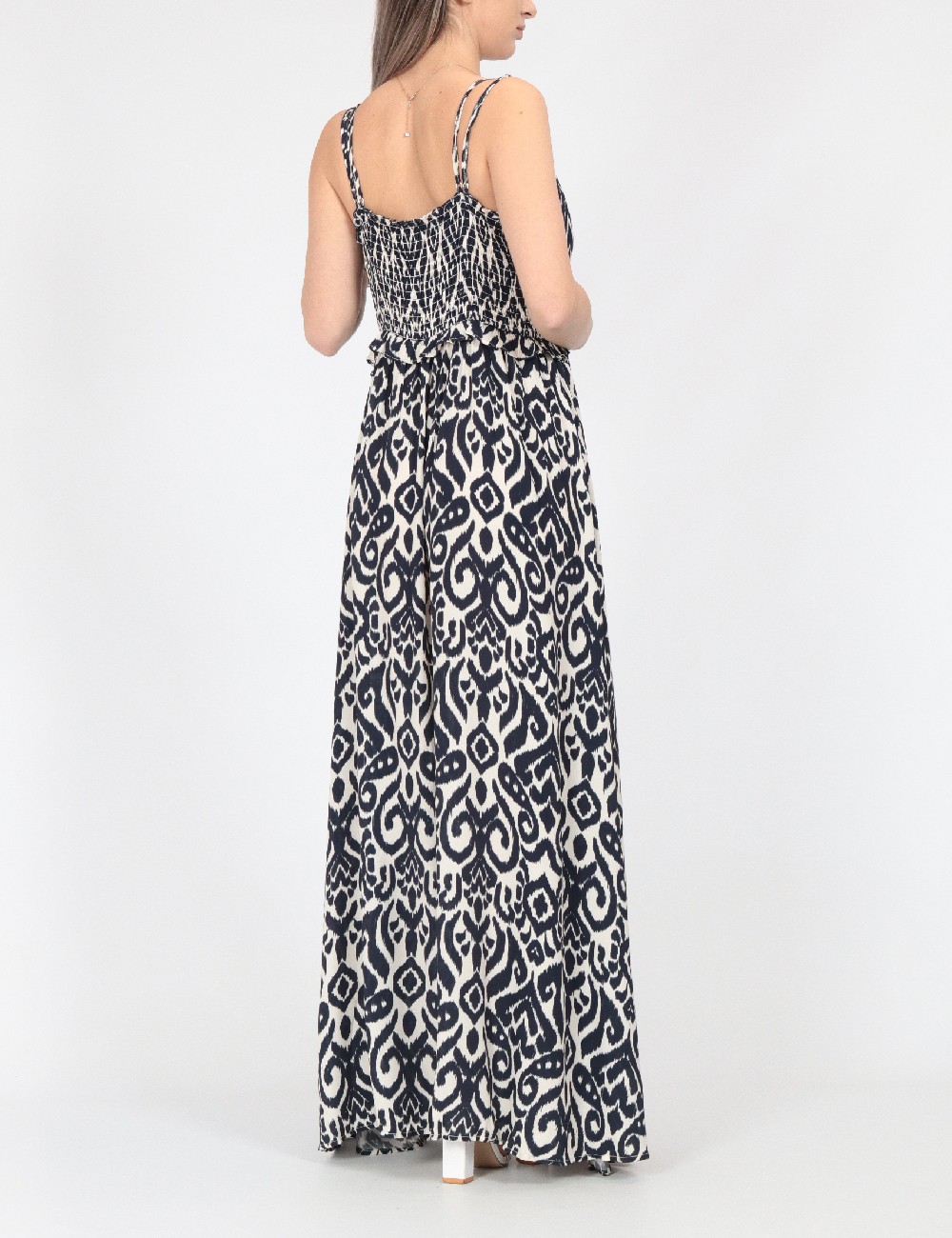 Rochie lunga Vero Moda, bleumarin/alb - 1 | YEO