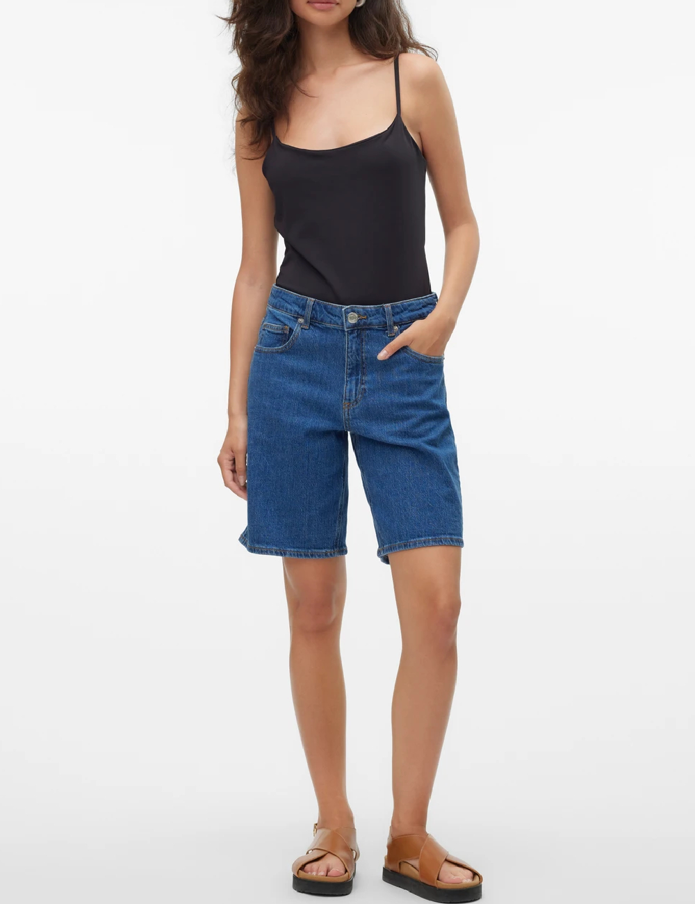 Pantaloni scurti Vero Moda, albastru