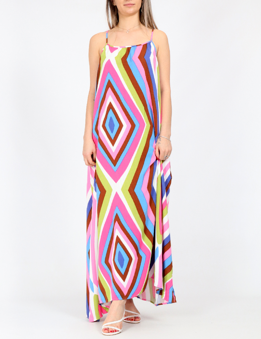 Rochie lunga Only, mix culori